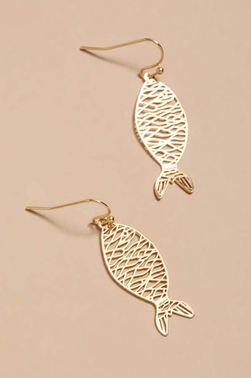 Juliet Filigree Fish Drop Earrings
