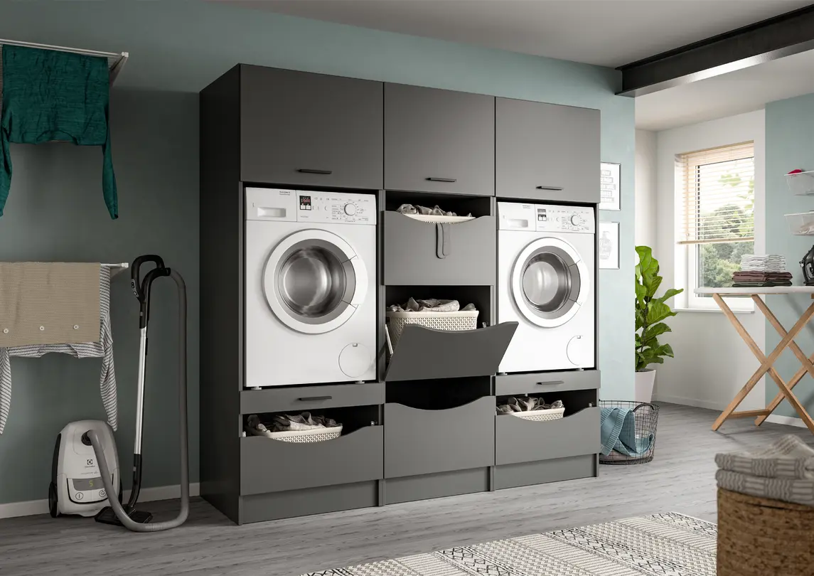 Waschmaschinenschrank 3-teilig Free