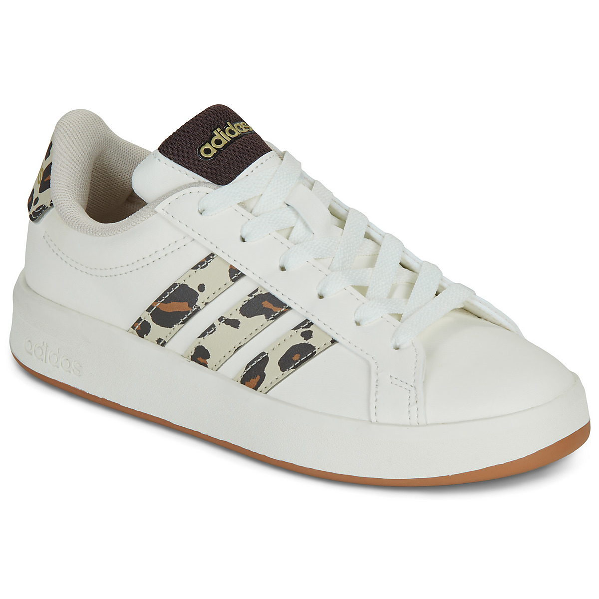 adidas - GRAND COURT 3.0 J - White / Leopard