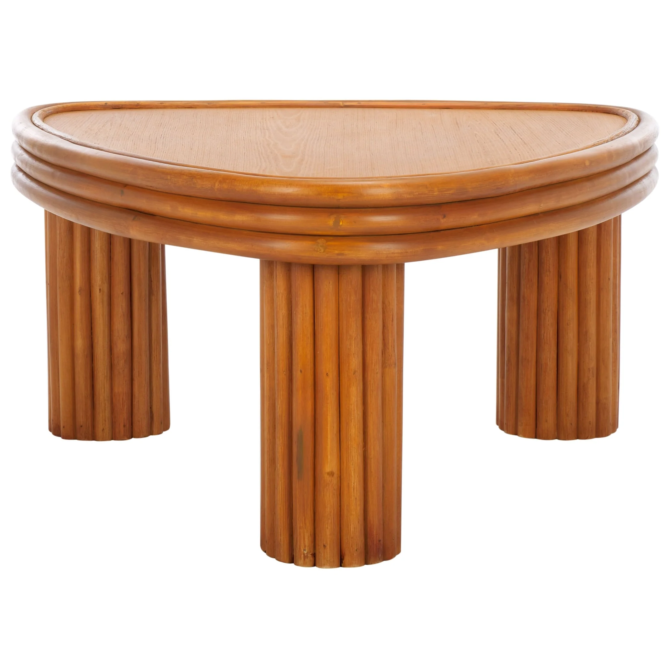 SAFAVIEH Couture Bayard Rattan Triangle Coffee Table - 28W x 27D x 14H