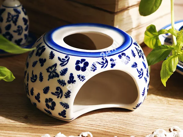 Podgrzewacz (pod czajnik 1,5 L) Bolesławiec - Niebieskie Motyle gat. I