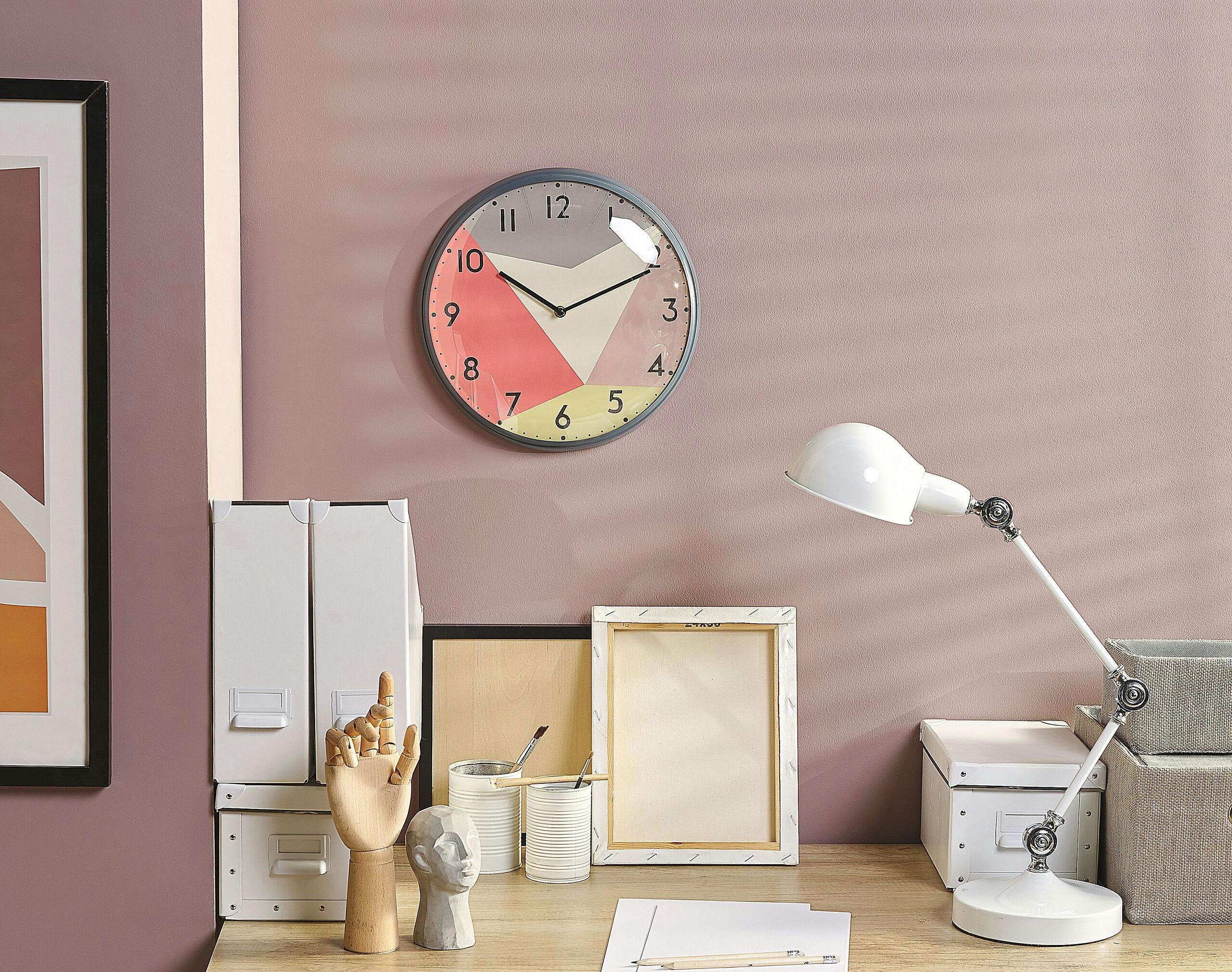 DAVOS - Horloge murale multicolore ø 33 cm