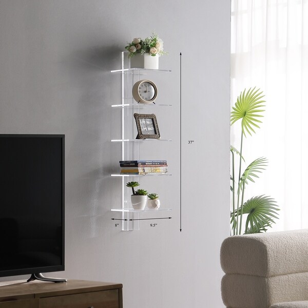 Spine Wall Black Book Shelves