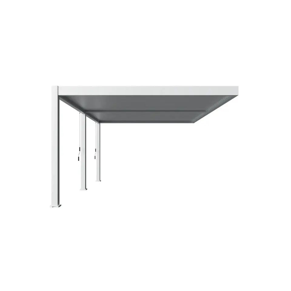 Orion Deluxe overkapping muur 400 x 600 cm wit