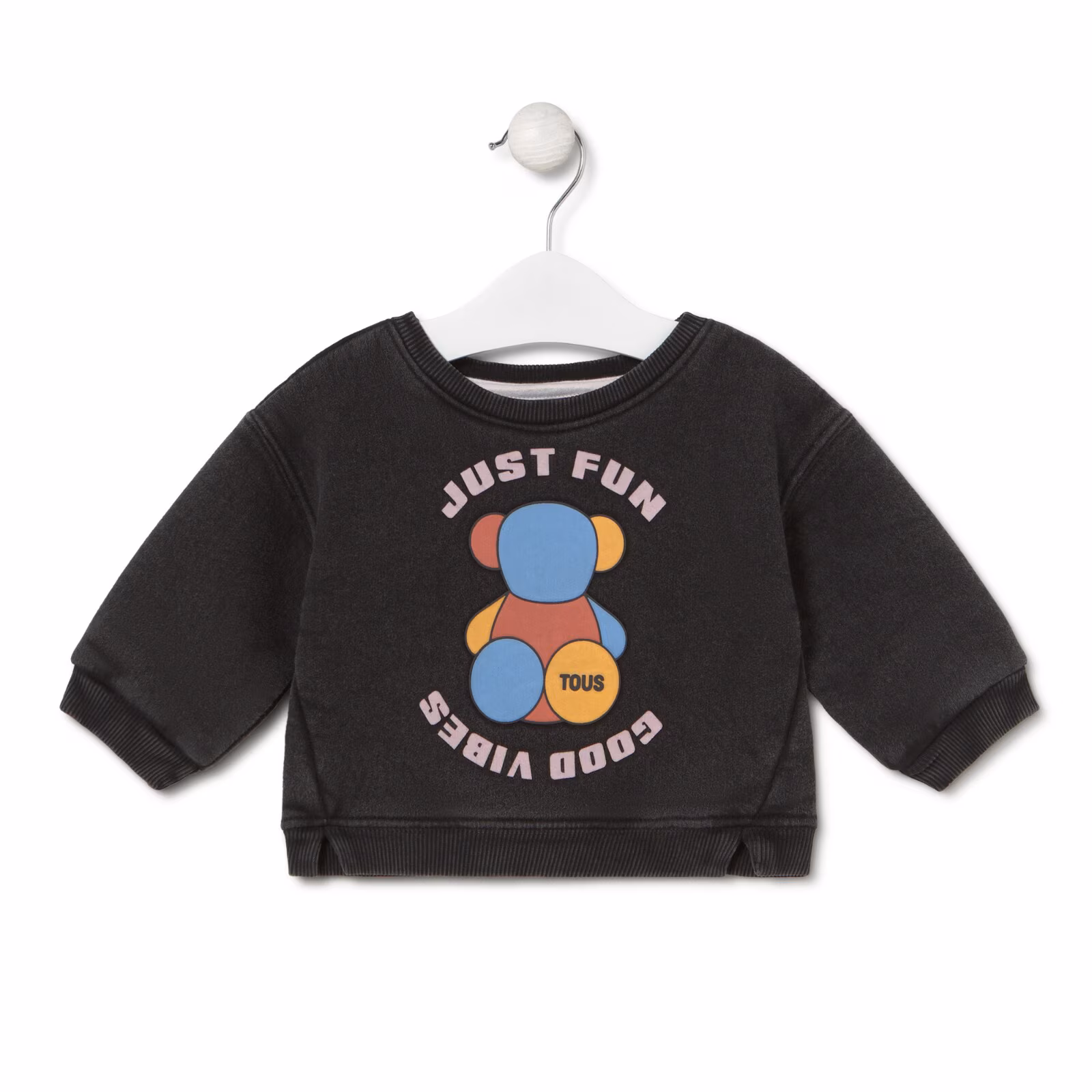 Sudadera JUST FUN GOOD VIBES Casual negro