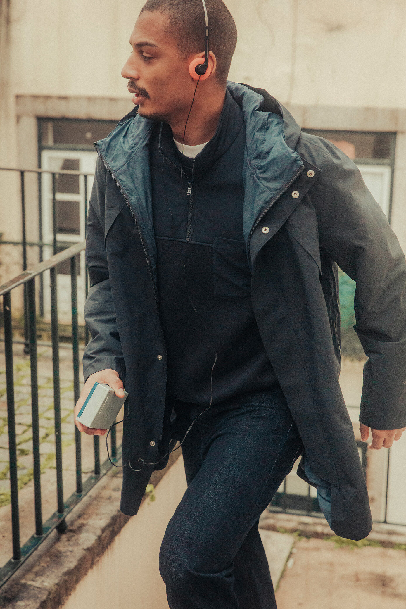 Parka légère marine WATERPROOF BREATHABLE Homme