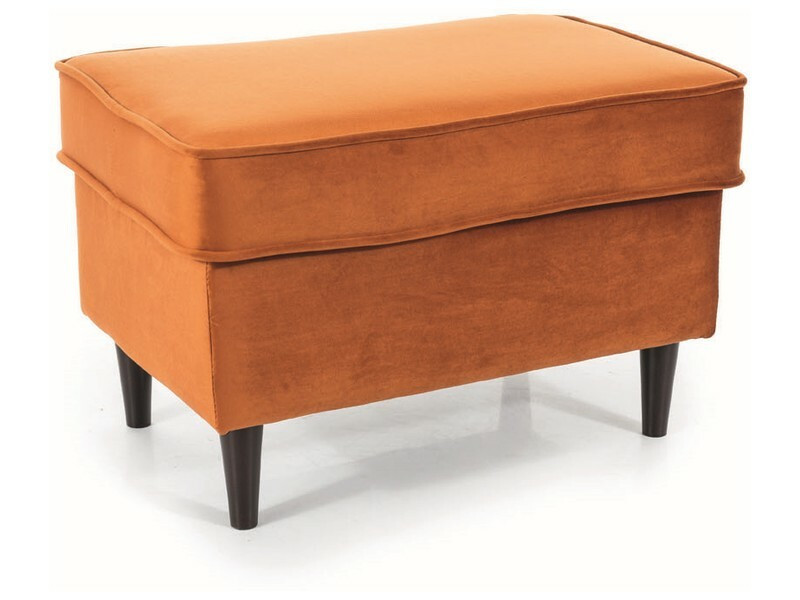 Pufa RON VELVET cynamonowa