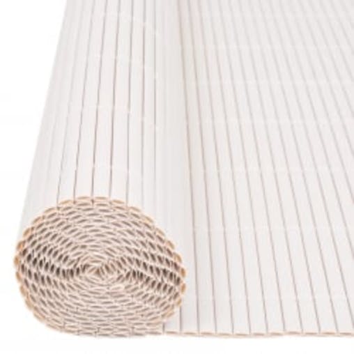 NNEVL Double-Sided Garden Fence 110x400 cm White