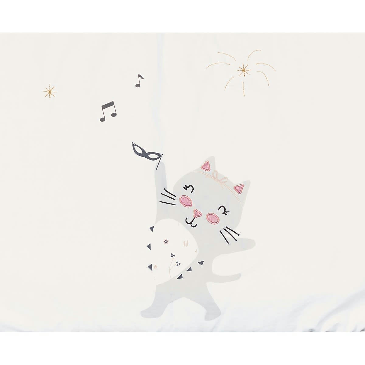 CHAPAILLETTES - Tour de lit 190x40cm en coton blanc