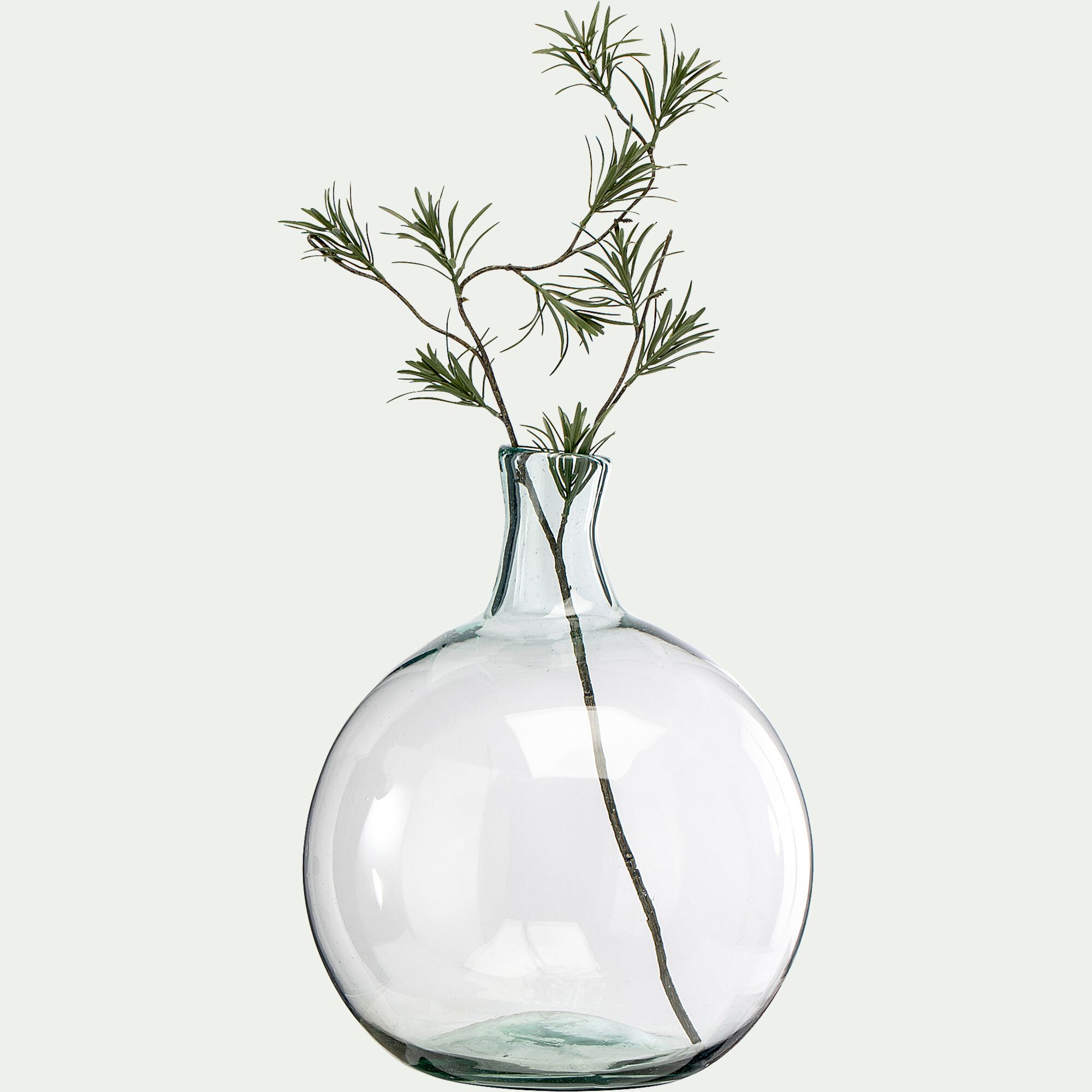 HOYA - Vase boule en verre recyclé - transparent D32xH45cm