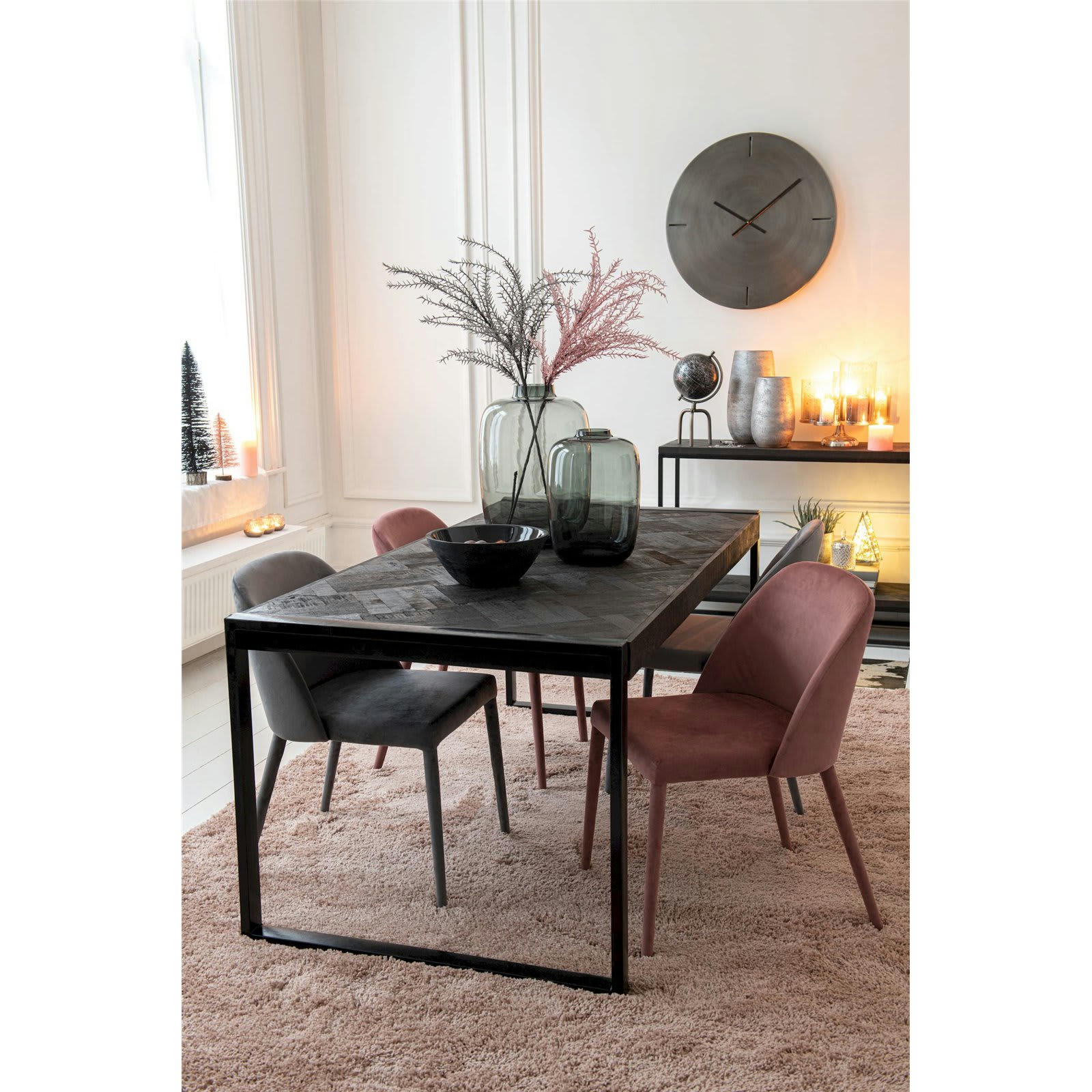 - Chaise Métal Rose H. assise 48 cm