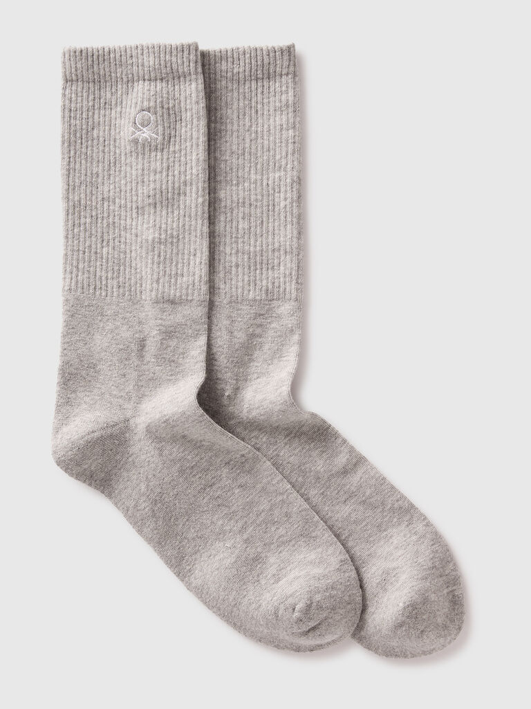 Mid-calf terry socks