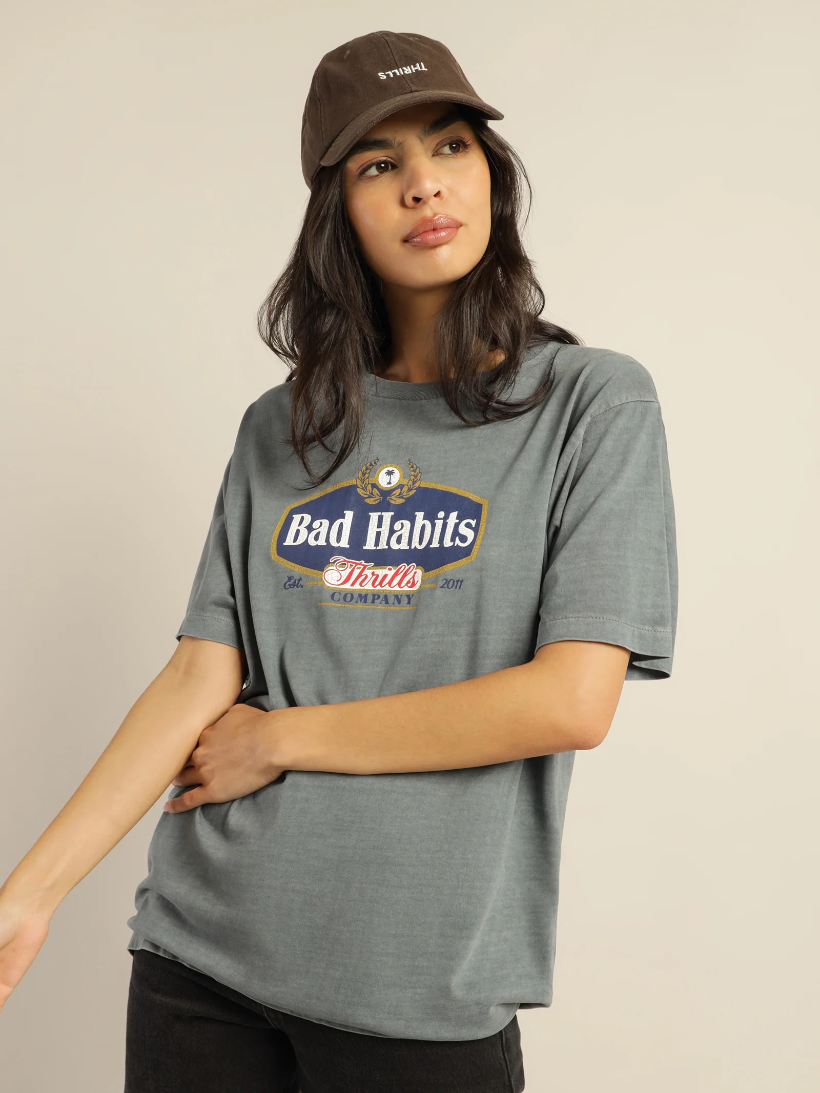 Bad Habits Die Hard Merch Fit T-Shirt