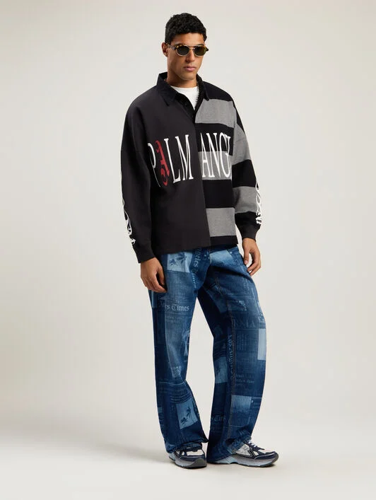 Flames Flag Polo Shirt