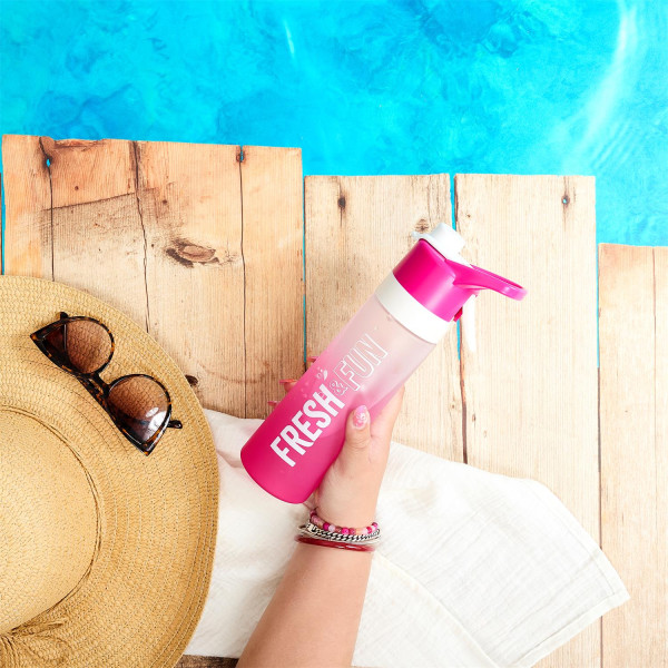 BIDON Fresh&Fun różowy Z POLIPROPYLENU nowoczesny 750 ml