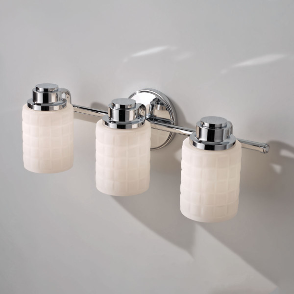 Kinkiet srebrny Wadsworth 3xG9x3W wym:17,8x54x15,6cm IP44 Feiss