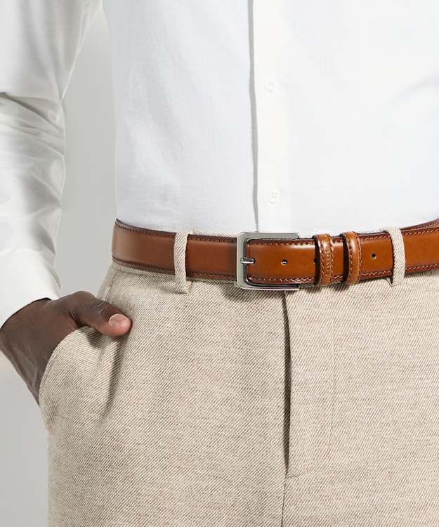 Overturny Tan - Leather Belt