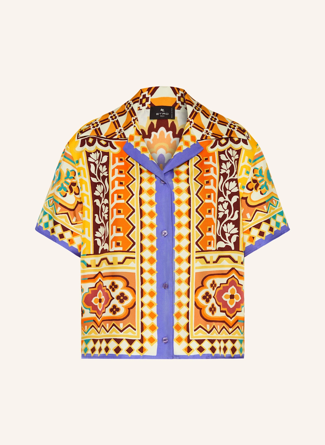 ETRO Cropped-Hemdbluse aus Seide