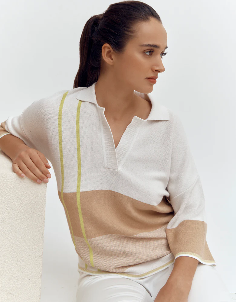 Pull Vareuse maille jacquard AGDE/87007/761
