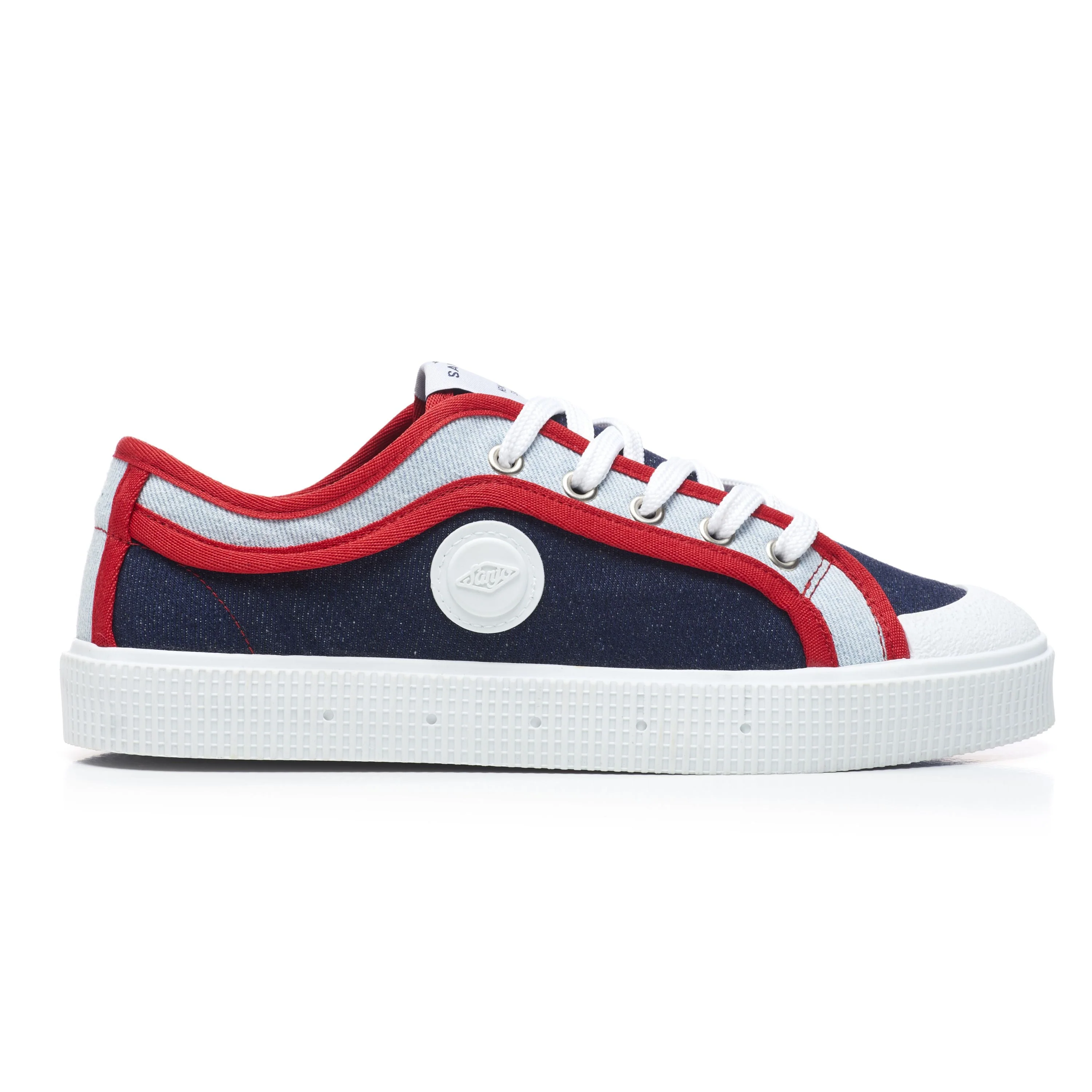 Sanjo K200 // Denim & Red