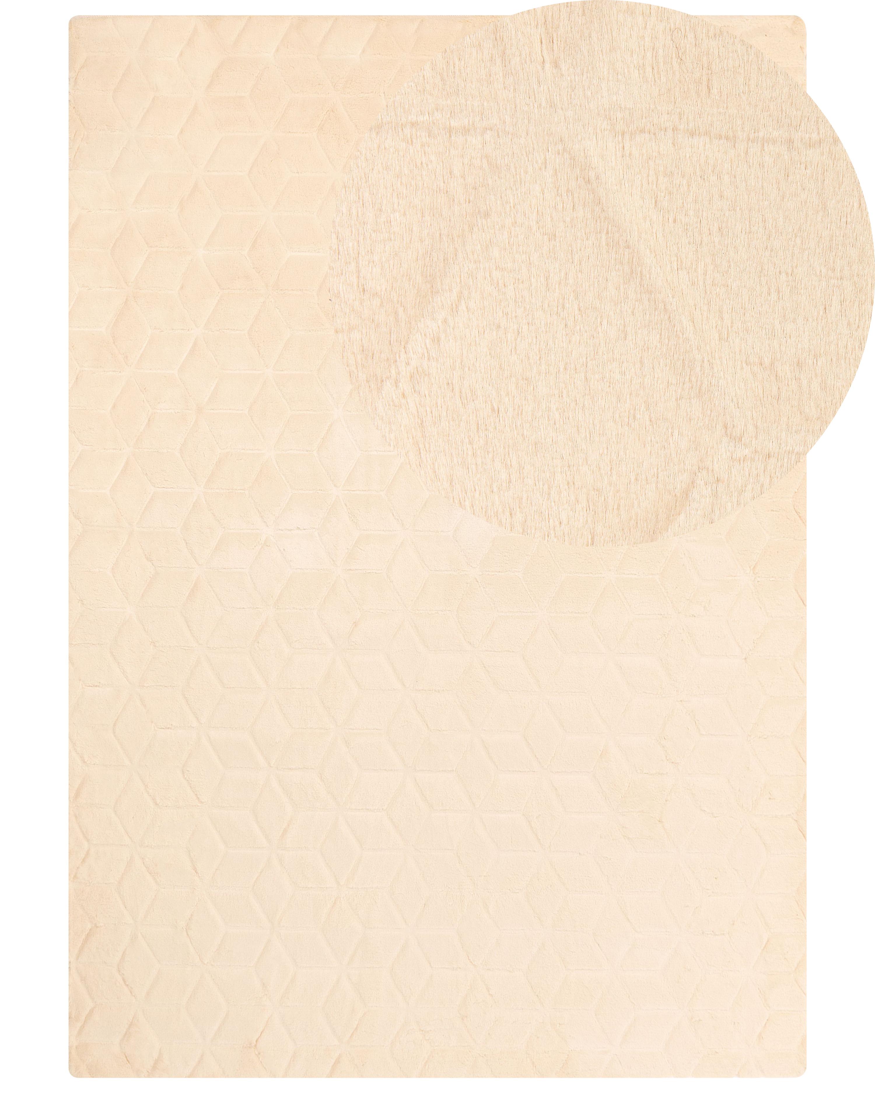 Faux Fur Rug THATTA Beige 160 x 230 cm