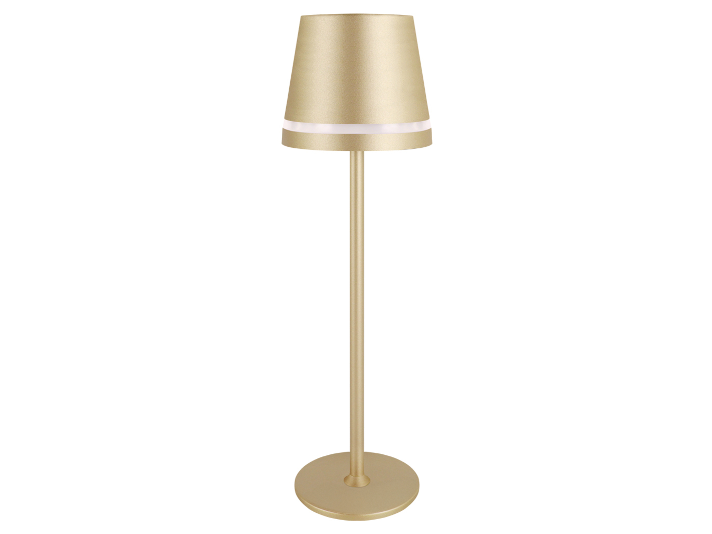 Lampa stołowa Ines LED metalowa złota