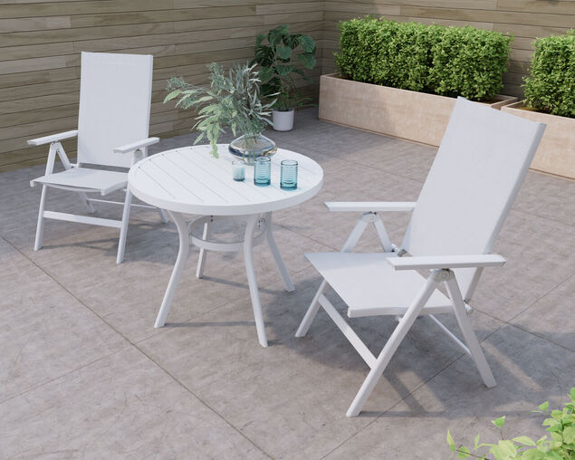Frankie-Jette 3 Piece Chat Setting - Bone