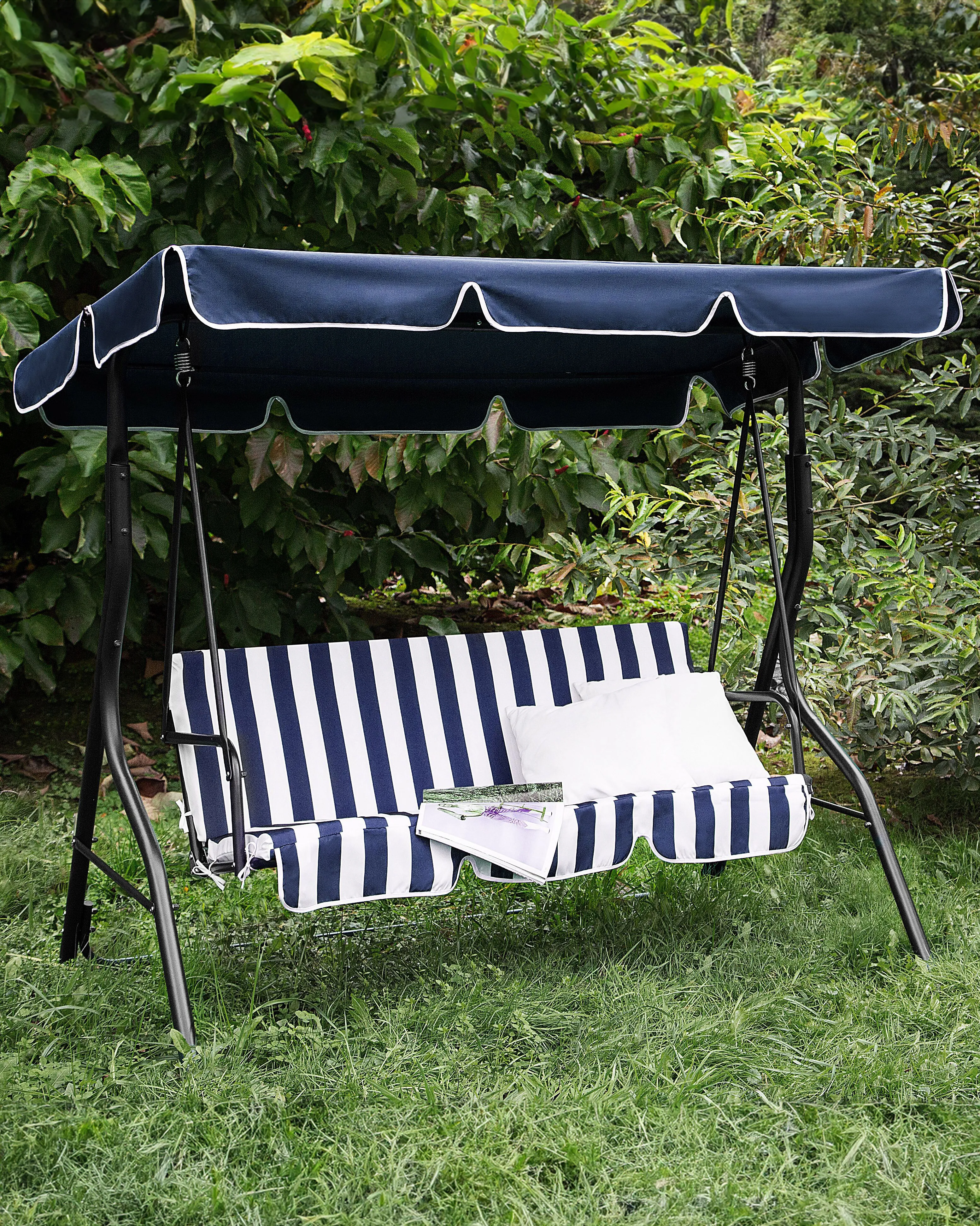 Patio Swing CHAPLIN Metal Dark Blue