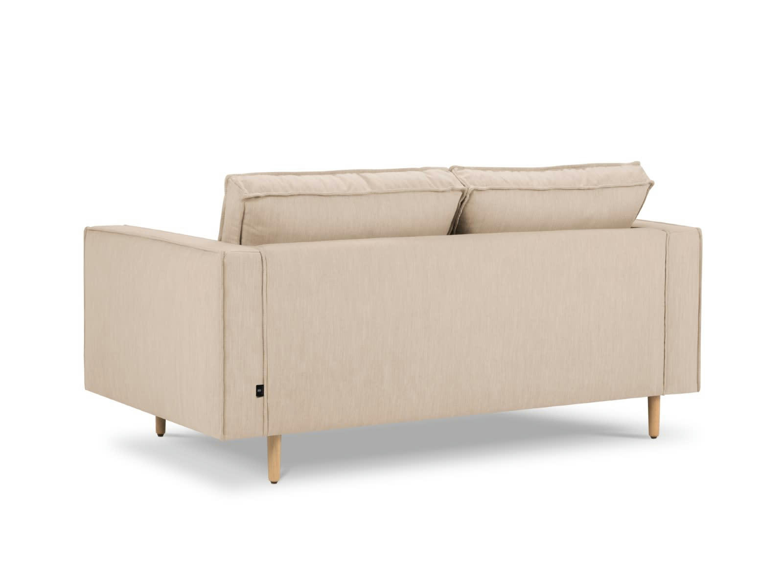 ALEXIS - Canapé 2 places en Tissu Structurel Beige