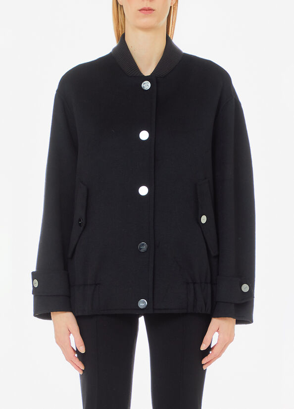 Bomber in misto lana