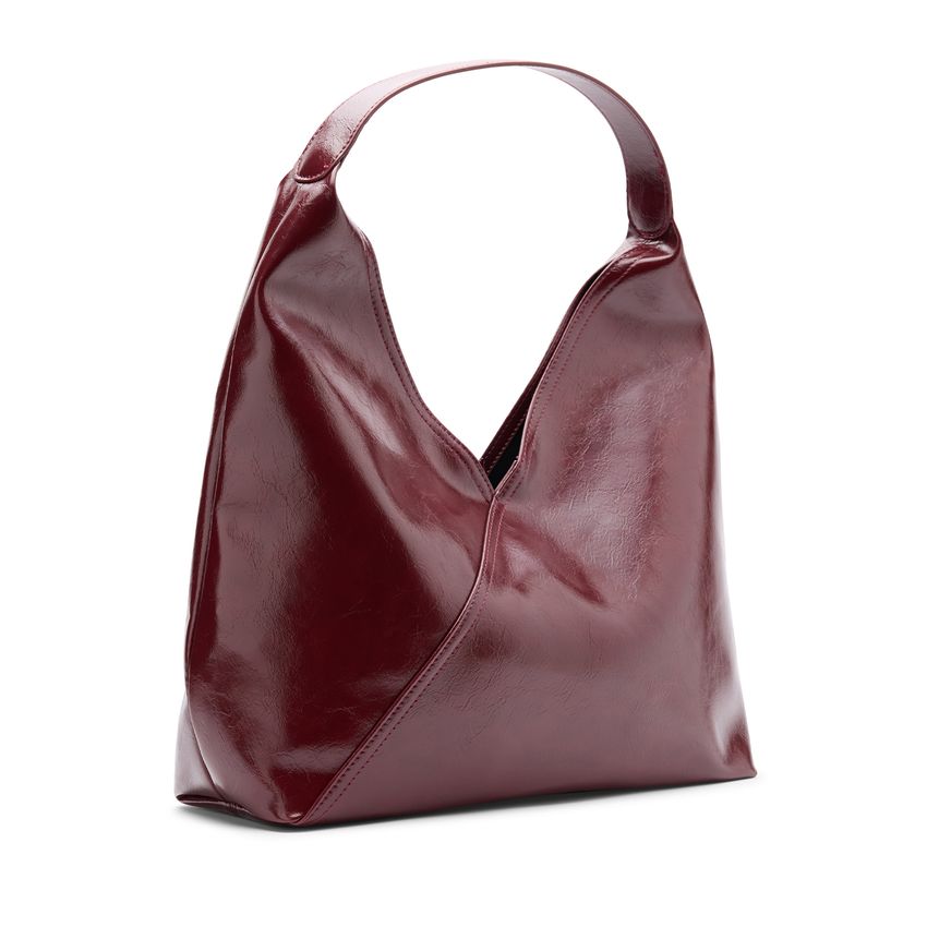 Manfield Burgundy lak schoudertas