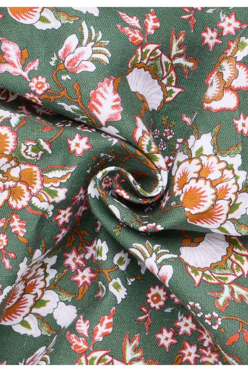 ETERNA 1863 Modern Fit Leinenhemd grün, Bedruckt