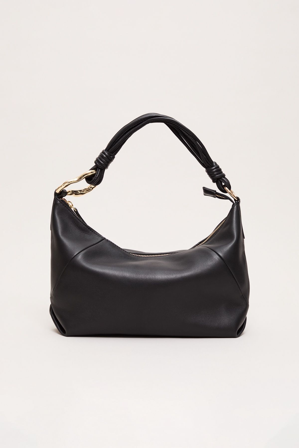 Phase Eight Leather Twist Handle Shoulder Bag