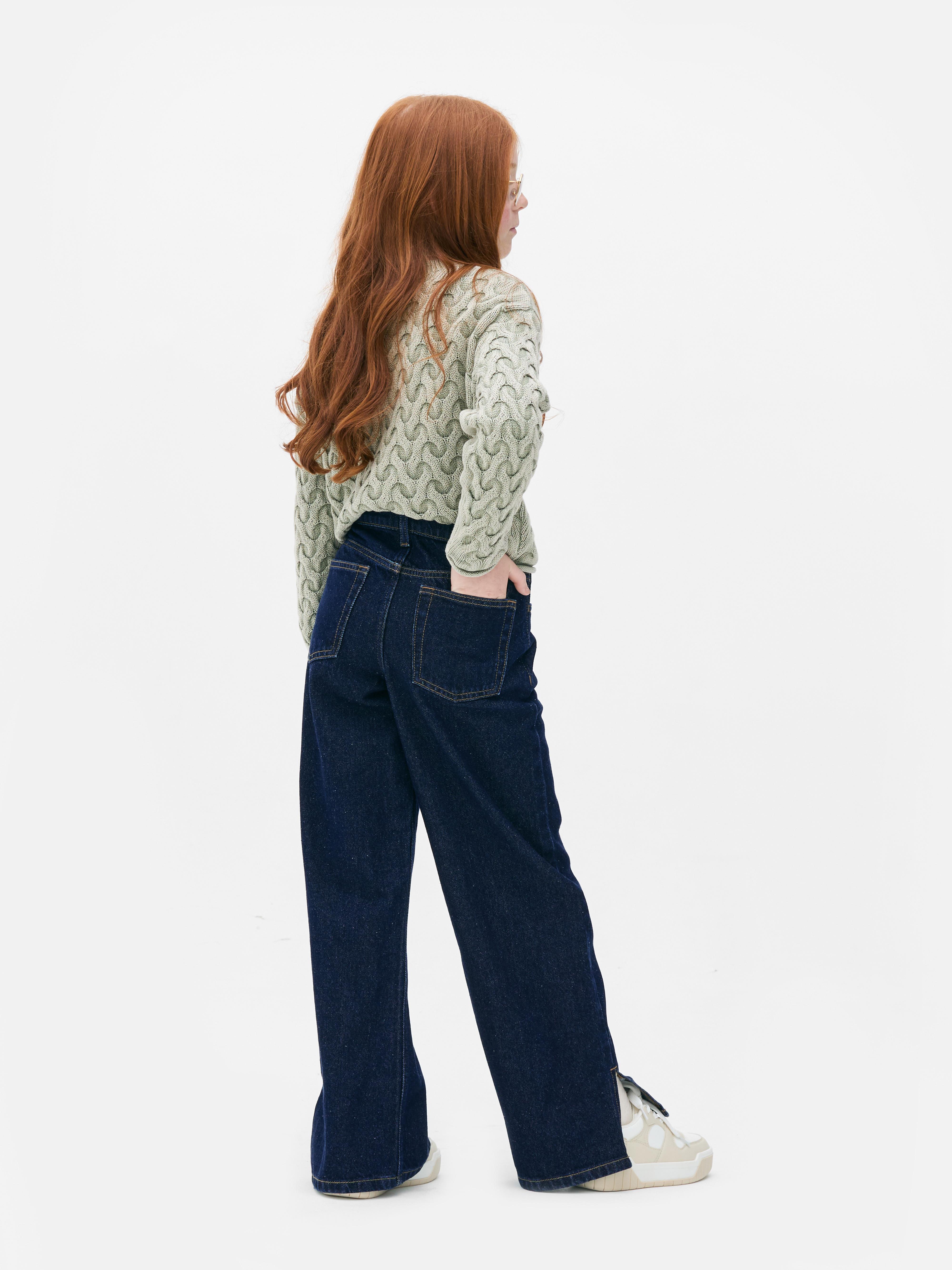 7-15yrs | Wide Leg Jeans