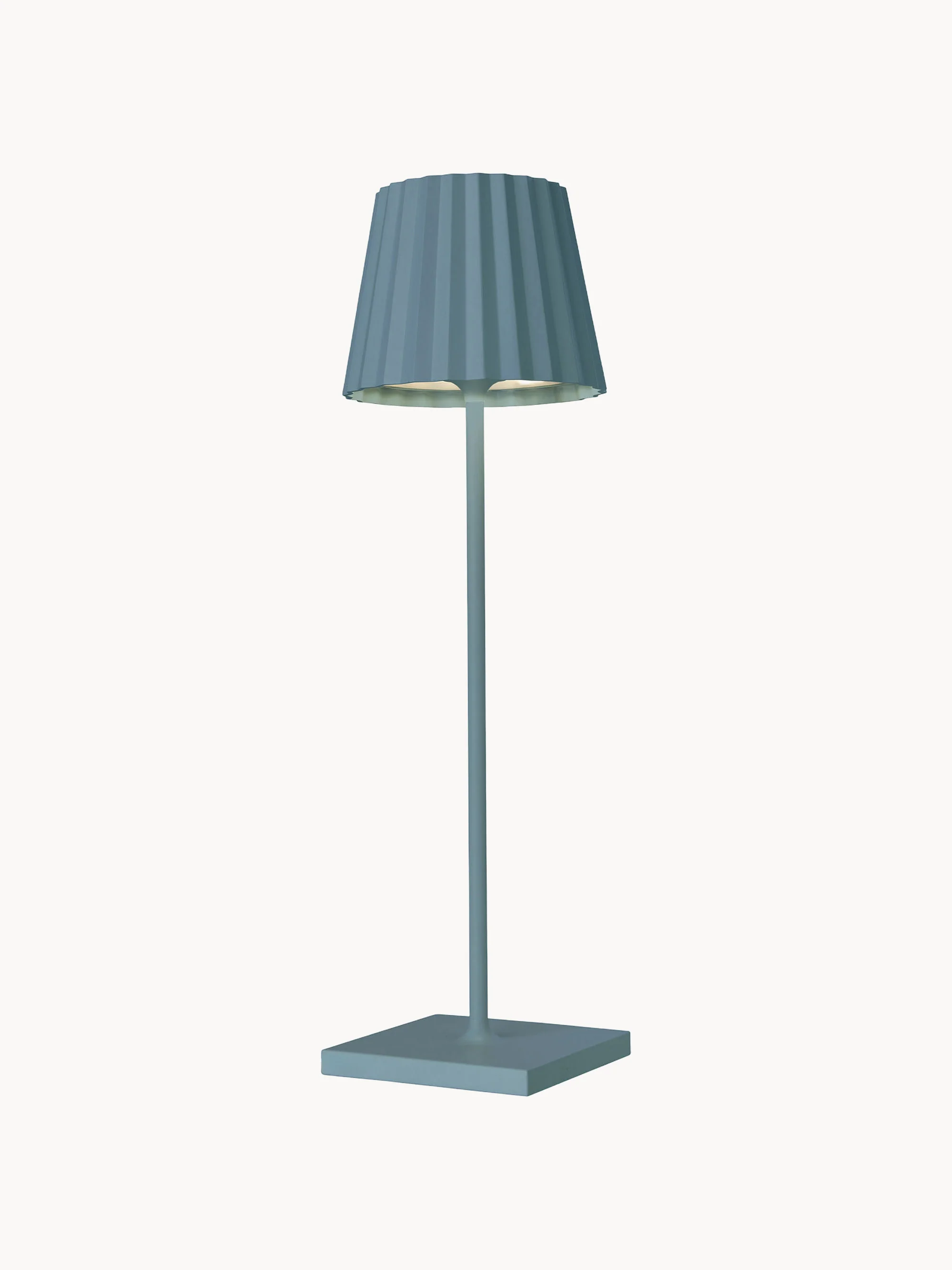 Mobile LED-Außentischlampe Troll RC, dimmbar