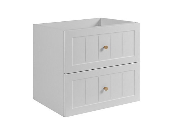 Meuble sous lavabo de style classique, blanc, 60 x 57 x 46 cm