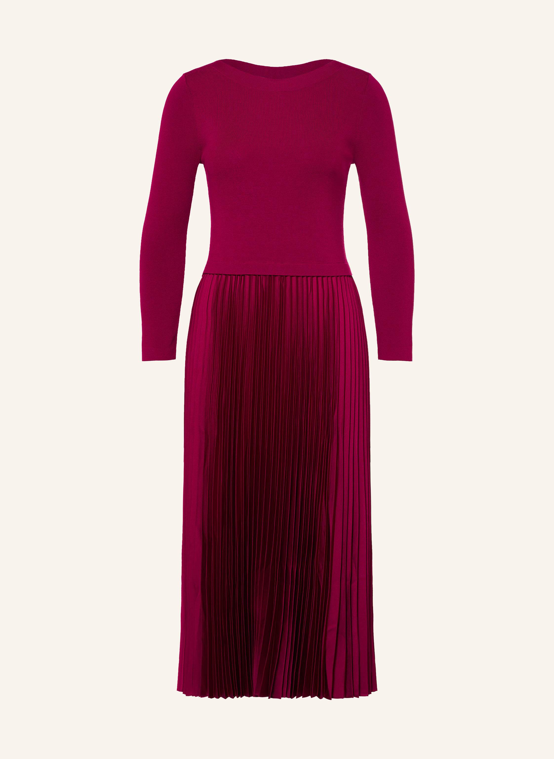 HOBBS Strickkleid LUCINDA im Materialmix mit Plissees