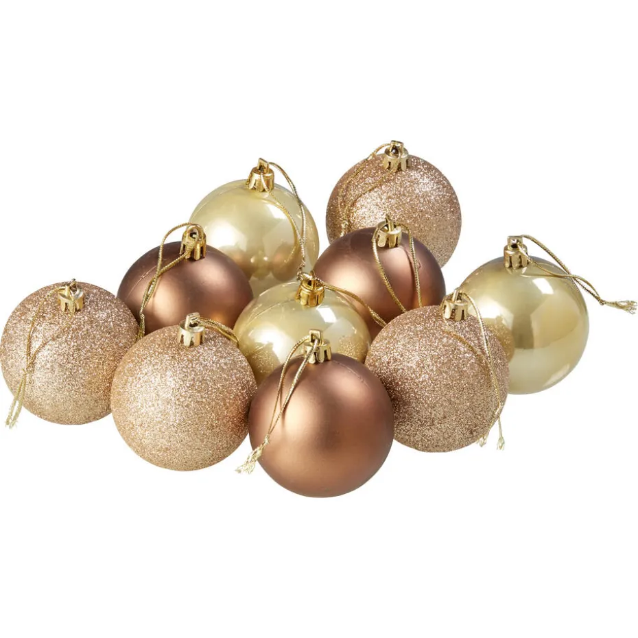Kwantum Kerstballen & Kerstornamenten | Kerstbal  10 Stuks Koper