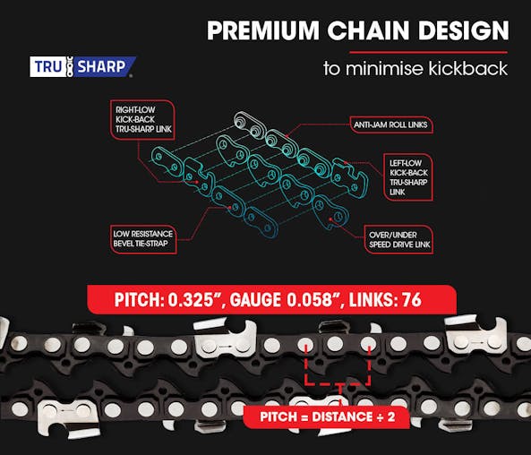 NNEMB 62CC Petrol Commercial Chainsaw 20 Bar E-Start Pruning Chain Saw