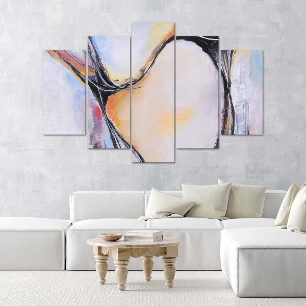 Feeby Obraz 5 częściowy Pasteolwa abstrakcja 100x70