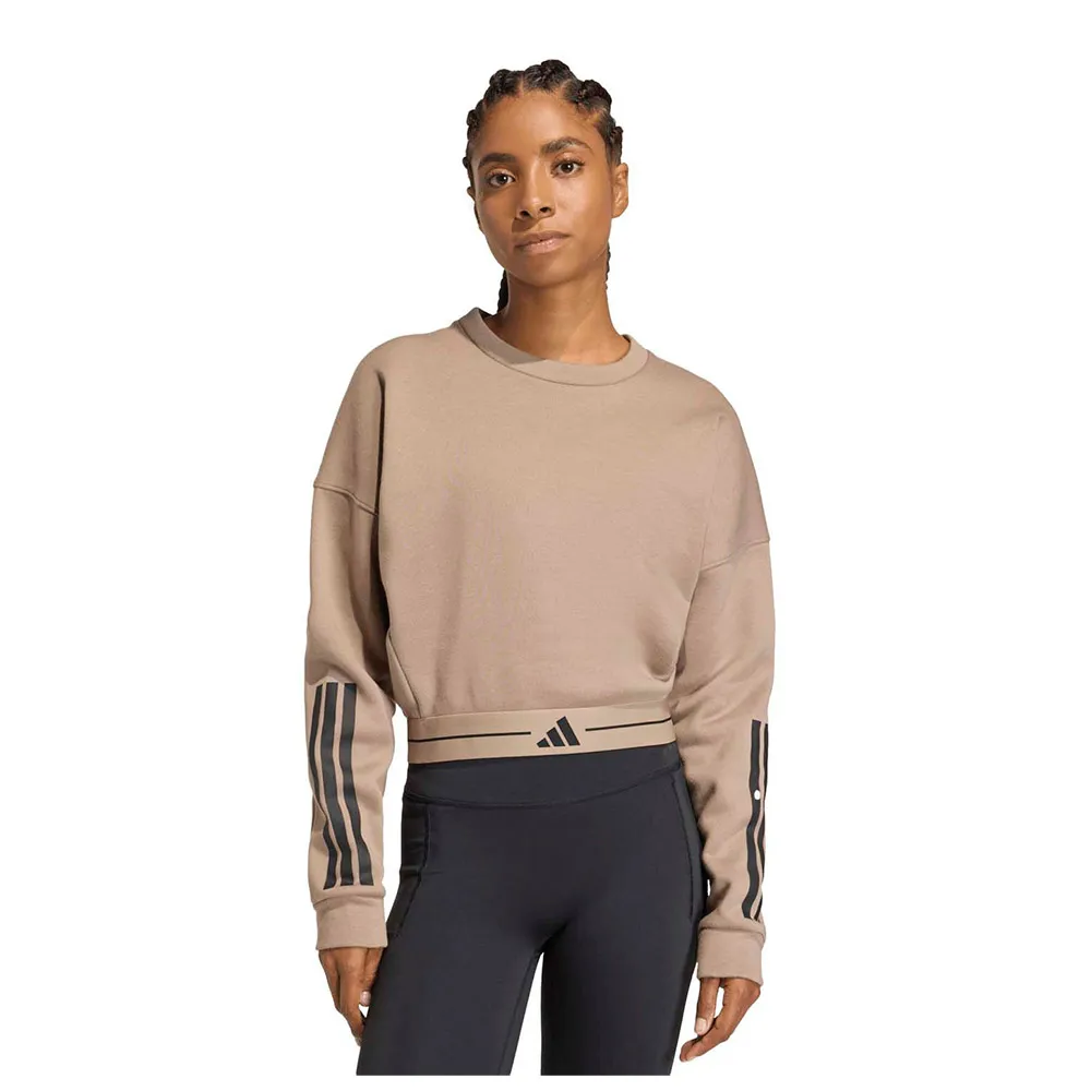 adidas Hyperglam 3 Stripes Cropped Crewneck sweatshirt