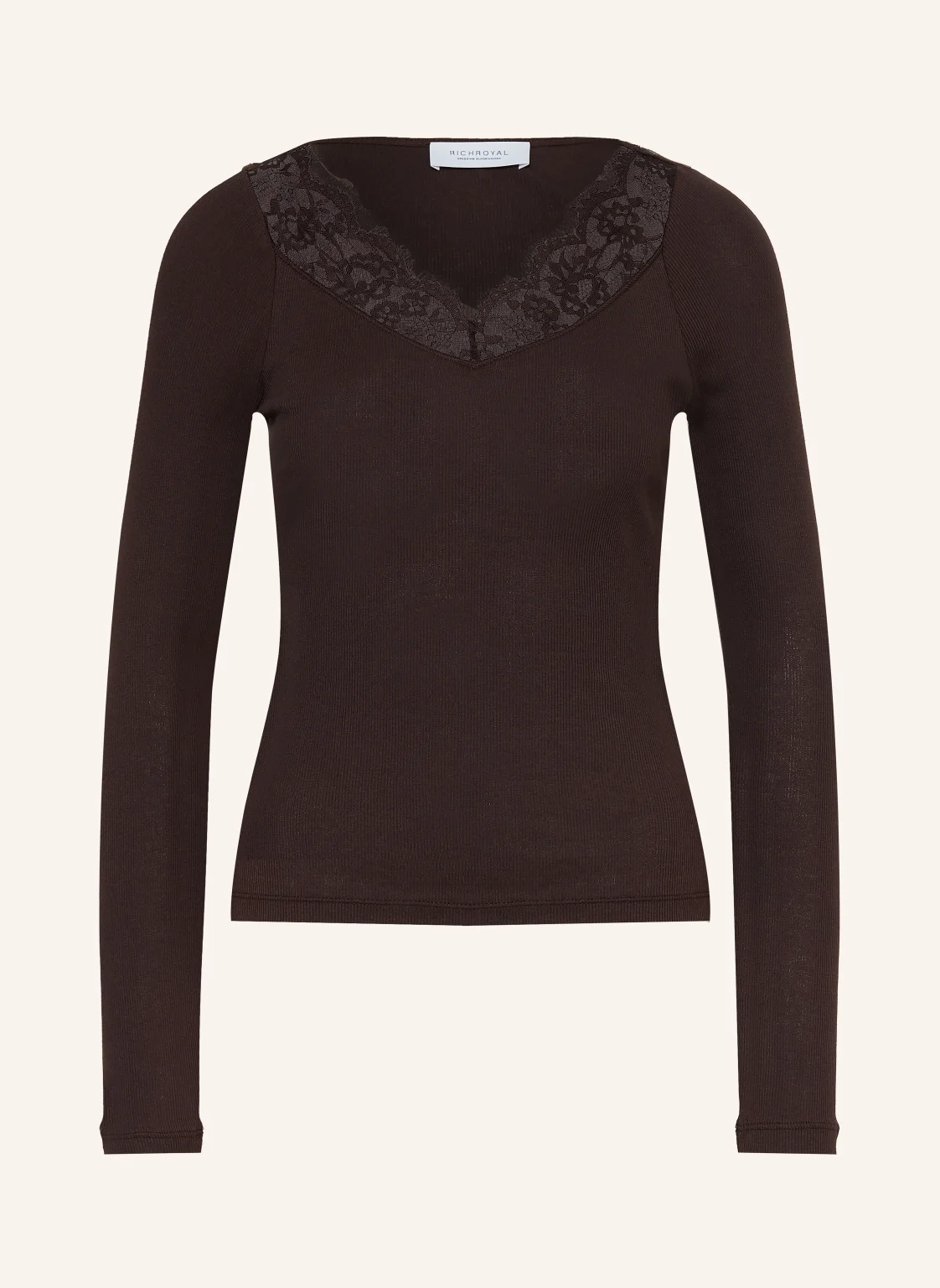 Rich & Royal Longsleeve mit Spitze