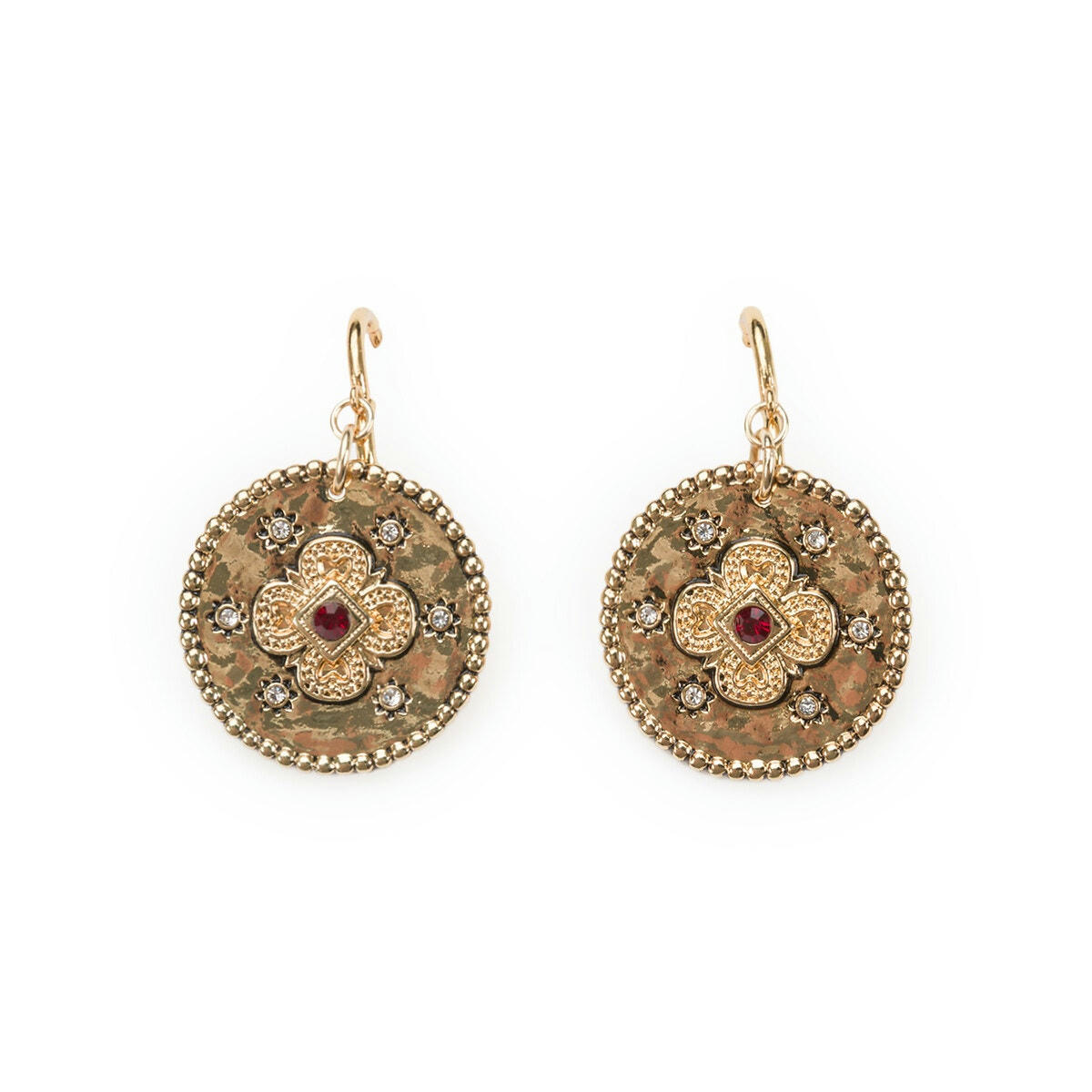 Boucles d'oreilles médailles