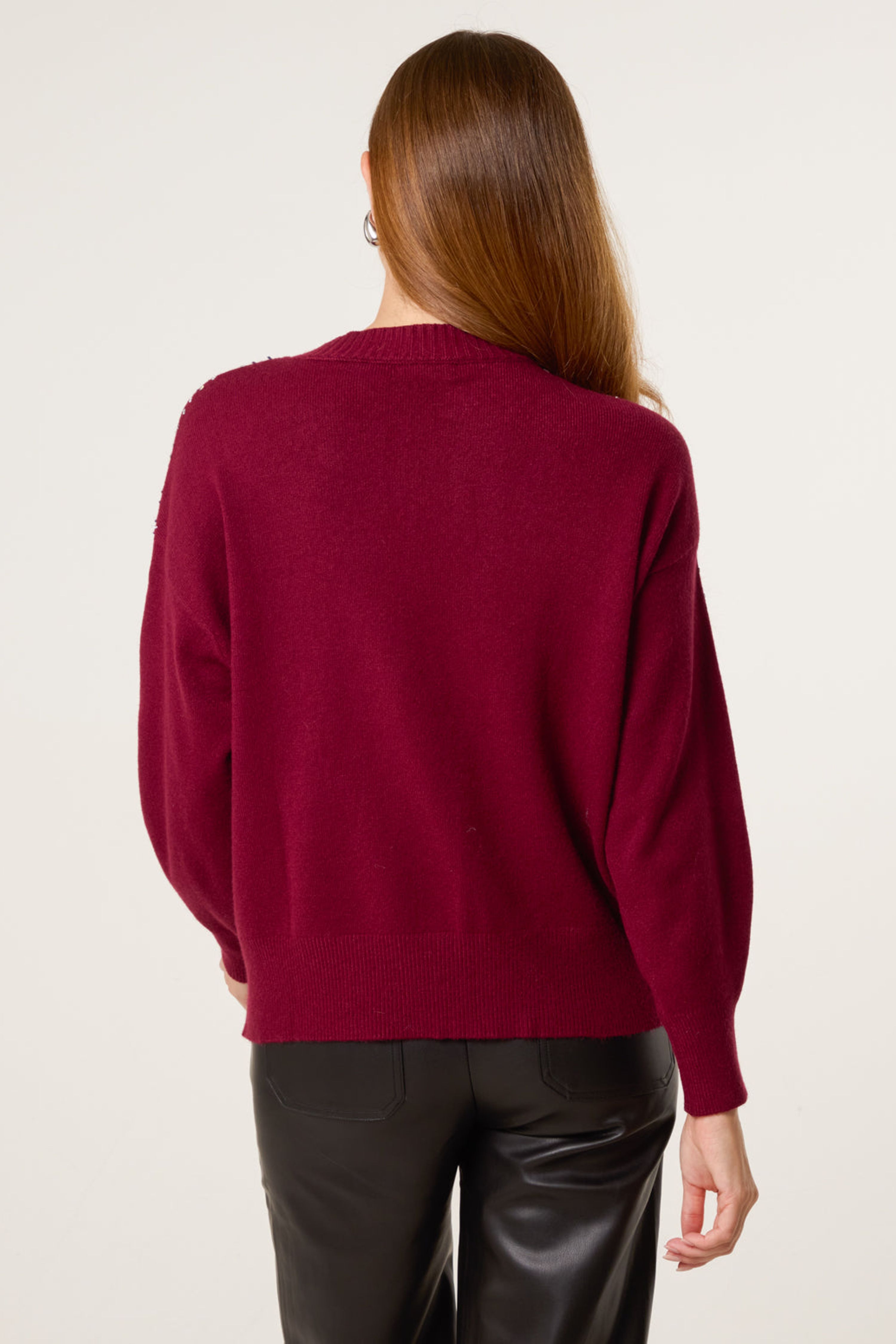 Blue Vanilla Red Diamante Jumper
