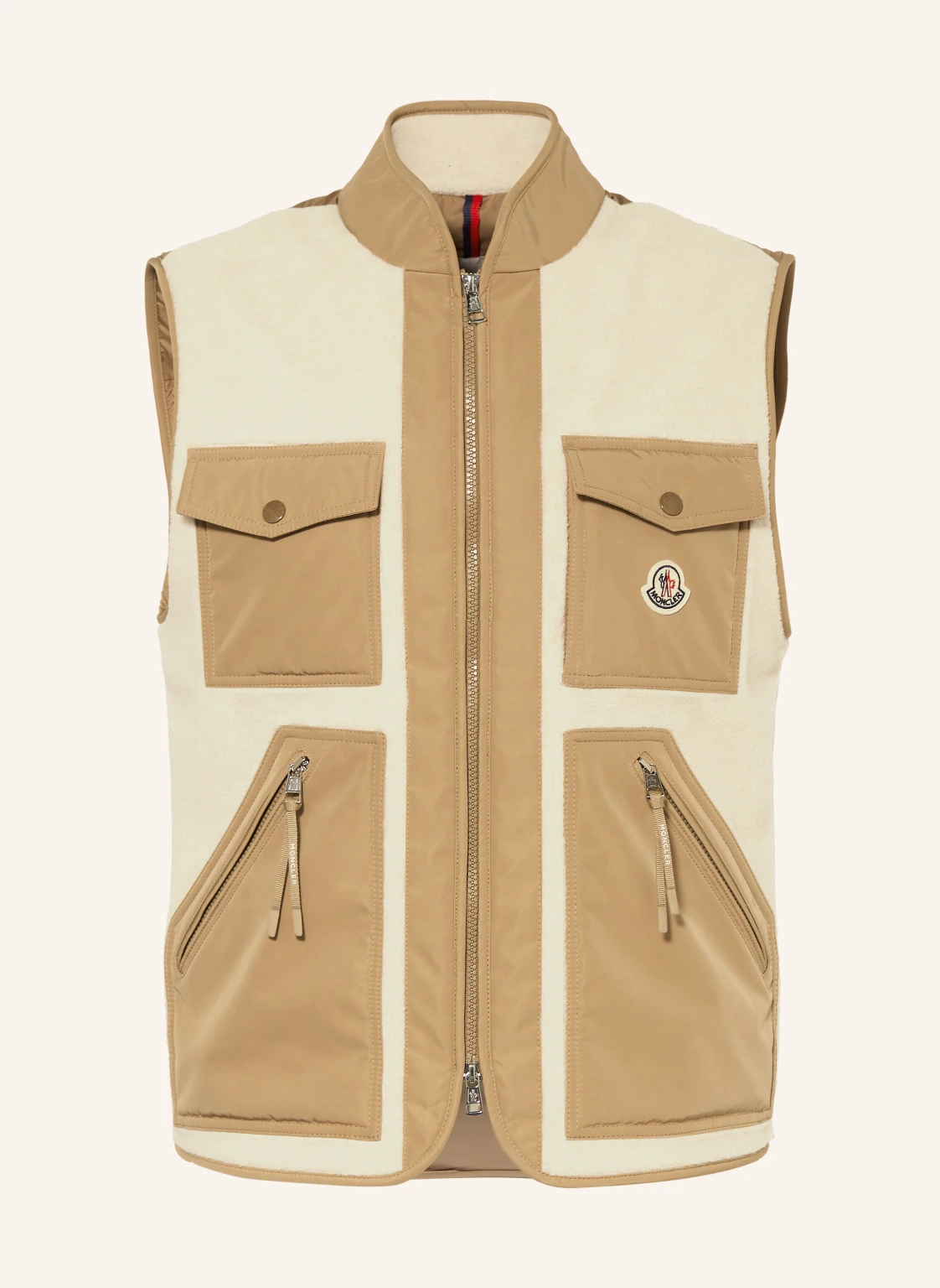 MONCLER Daunenweste KARAKAI im Materialmix