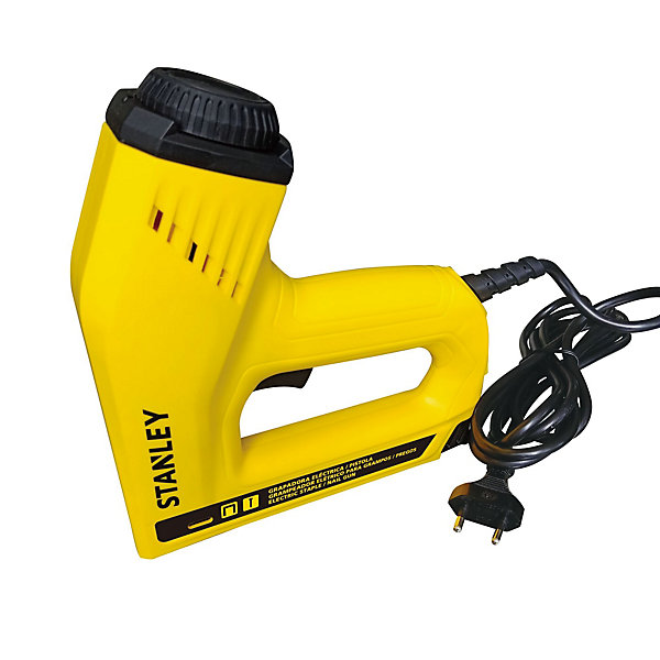 Agrafeuse électrique Gamme Pro - STANLEY 6-TRE550 - Pour agrafes Type G 6 à 14mm et clous J avec tête 12 à 15mm