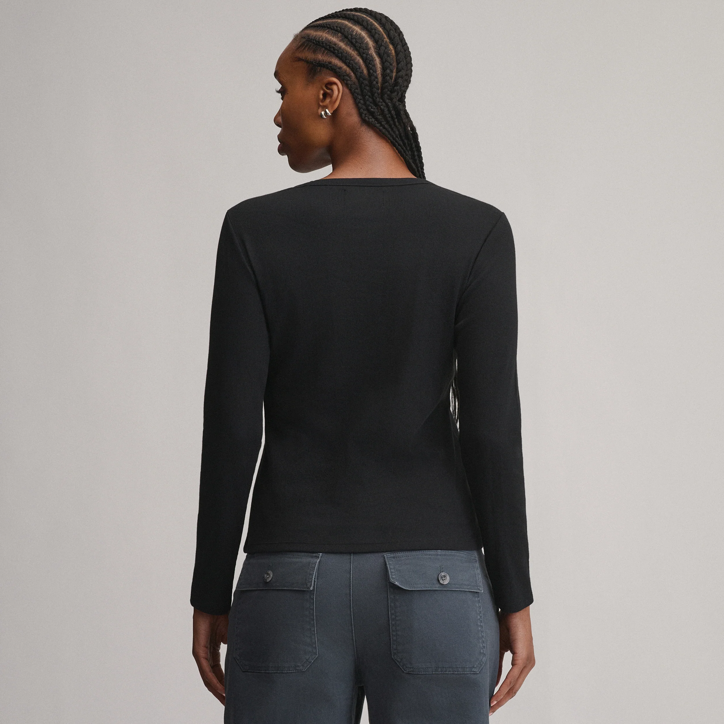 Women's Softline Rib Long-Sleeve Crew