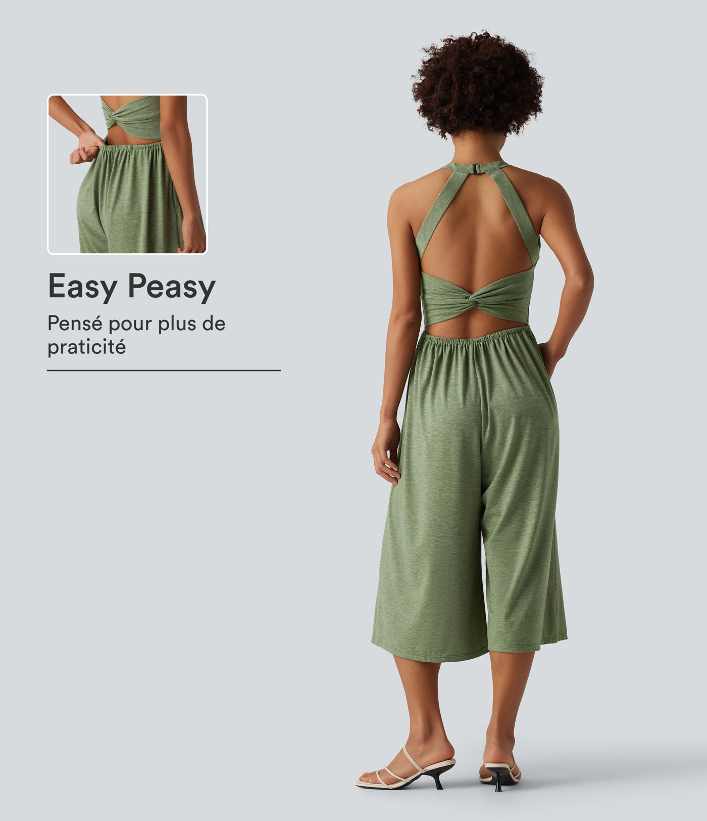 Combinaison casual pantacourt large avec poches - Édition Easy Peasy