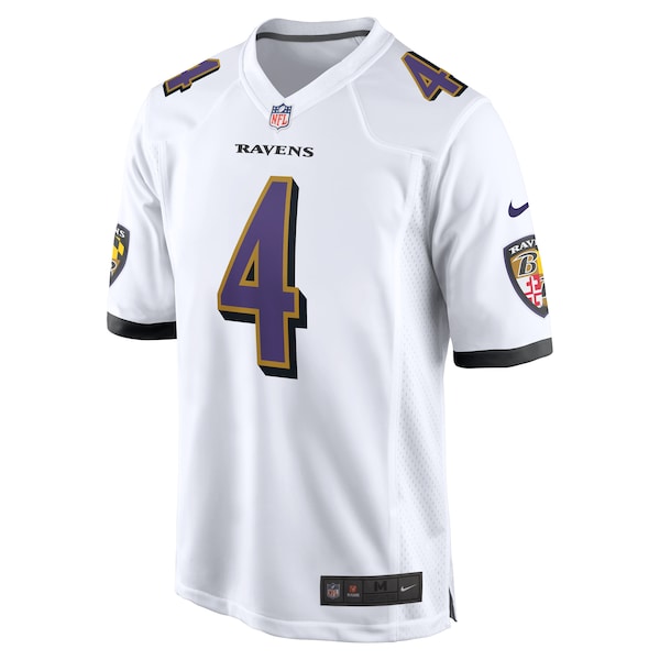 Zay Flowers Baltimore Ravens Nike  Game Jersey -  White
