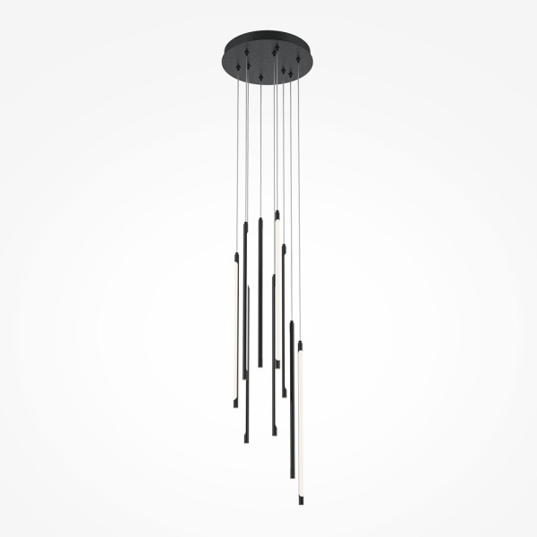 Lampa wisząca Light stick czarna LED 9x46W Ciepła biel 3350lm Maytoni